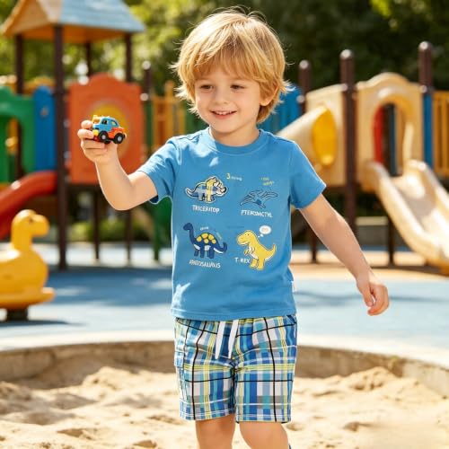 Image of LMYOVE Casual round-neck short-sleeved T-shirt and short suit summer beachwear