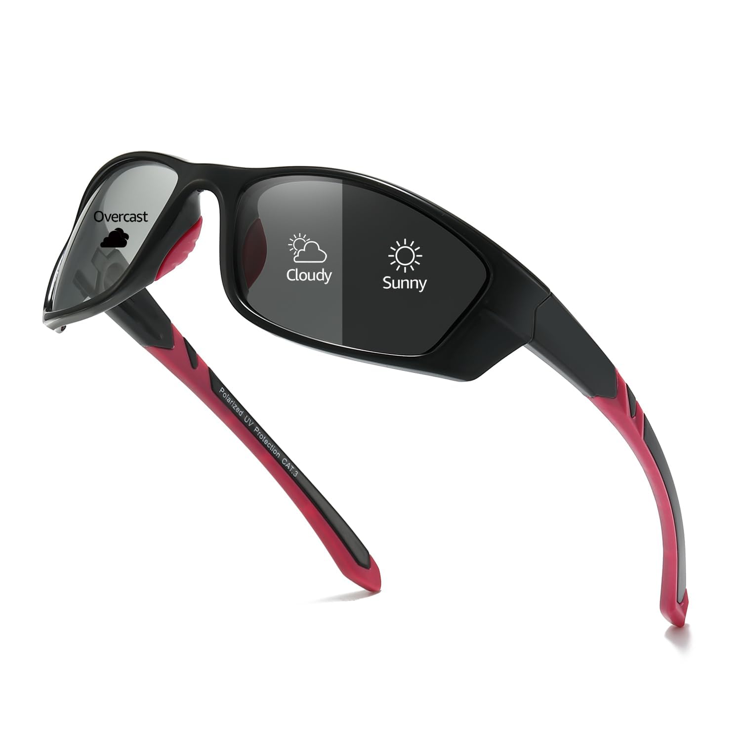 Myiaur Polarized Photochromic Running Sunglasses For Men Women UV400