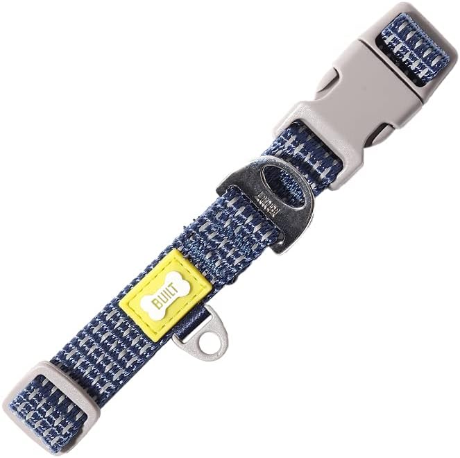 BUILT PET NightSafe™️ Reflective Collar, Small, Blue