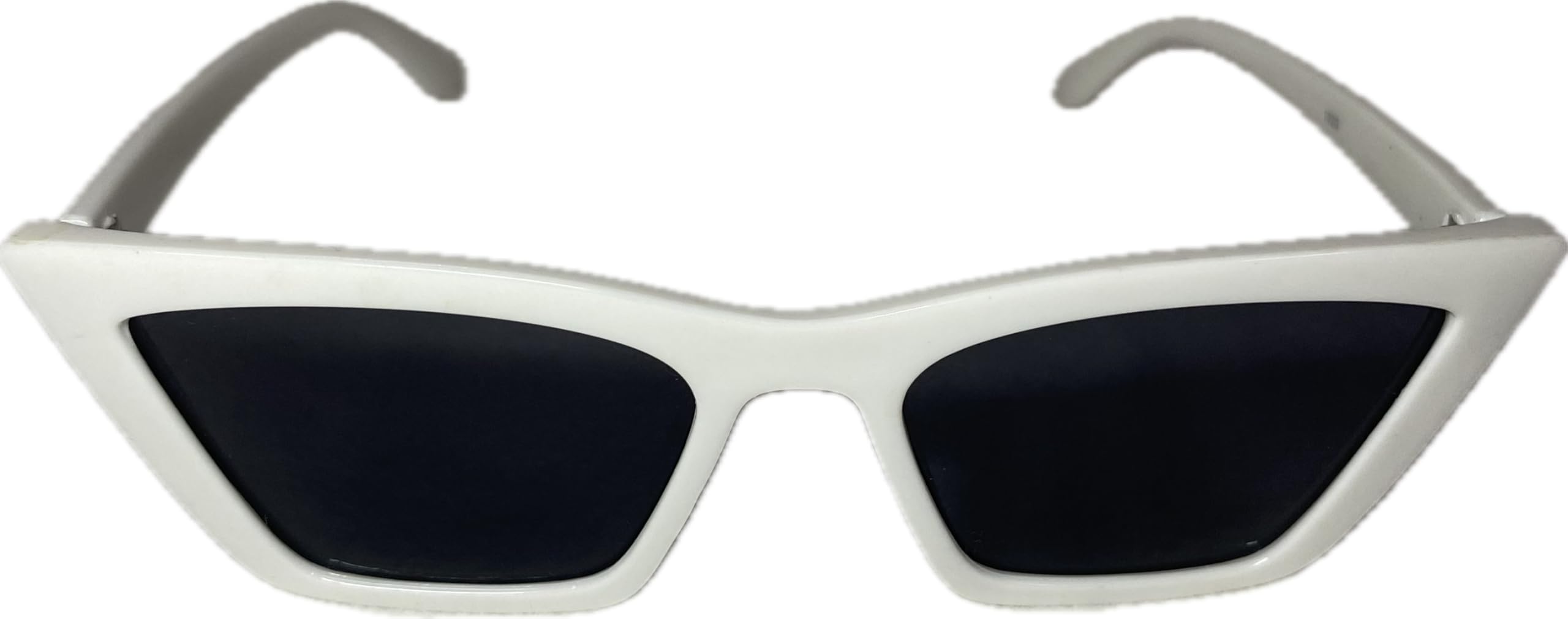 Cat-Eye Sunglasses for Women & Girls, White Frame, Black Lenses, Lightweight, Comfortable Design, your mate for party, office, outdoors and events.-image-19