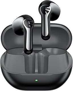 SoundPEATS Air6 HS Audífonos Inalámbricos Semi-in-Ear, Graves Potentes 13mm Triple Imán Biocombinado, Hi-Res LDAC, Ligero y Ergonómico 45H de Autonomía IPX5 Cancelación de Ruido ENC para iOS y Android