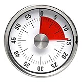 ●Bedienungshinweis: Zum einstellen der Uhrzeit den Wecker einmal komplett aufziehen (auf 60min) und dann zurück drehen auf die gewünschte Dauer.