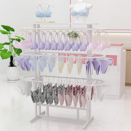 Support à vêtements suspendu en métal robuste avec étagères de rangement intégrées - 6
