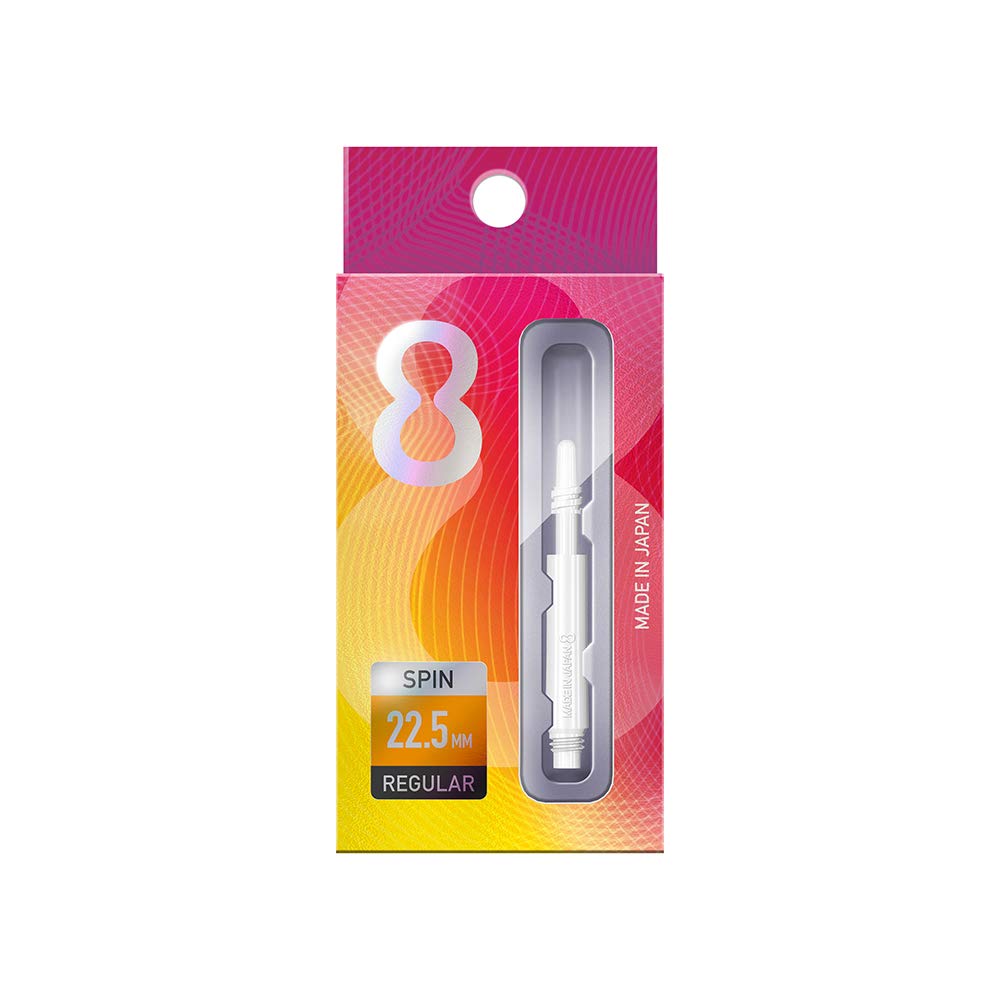 Target Darts 8 Flight System - Alette Modellate E Alberi Rotanti - Media 33 Mm - Prodotto In Giappone