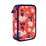 Contenido: 2 gomas de borrar (4024 y Nata blue), 1 sacapuntas AFILA, 1 lápiz de grafito HB, 1 bolígrafo COMPACT azul, 1 regla triangular de 15 cm, 12 lápices de colores triangulares, 18 rotuladores de punta cónica.