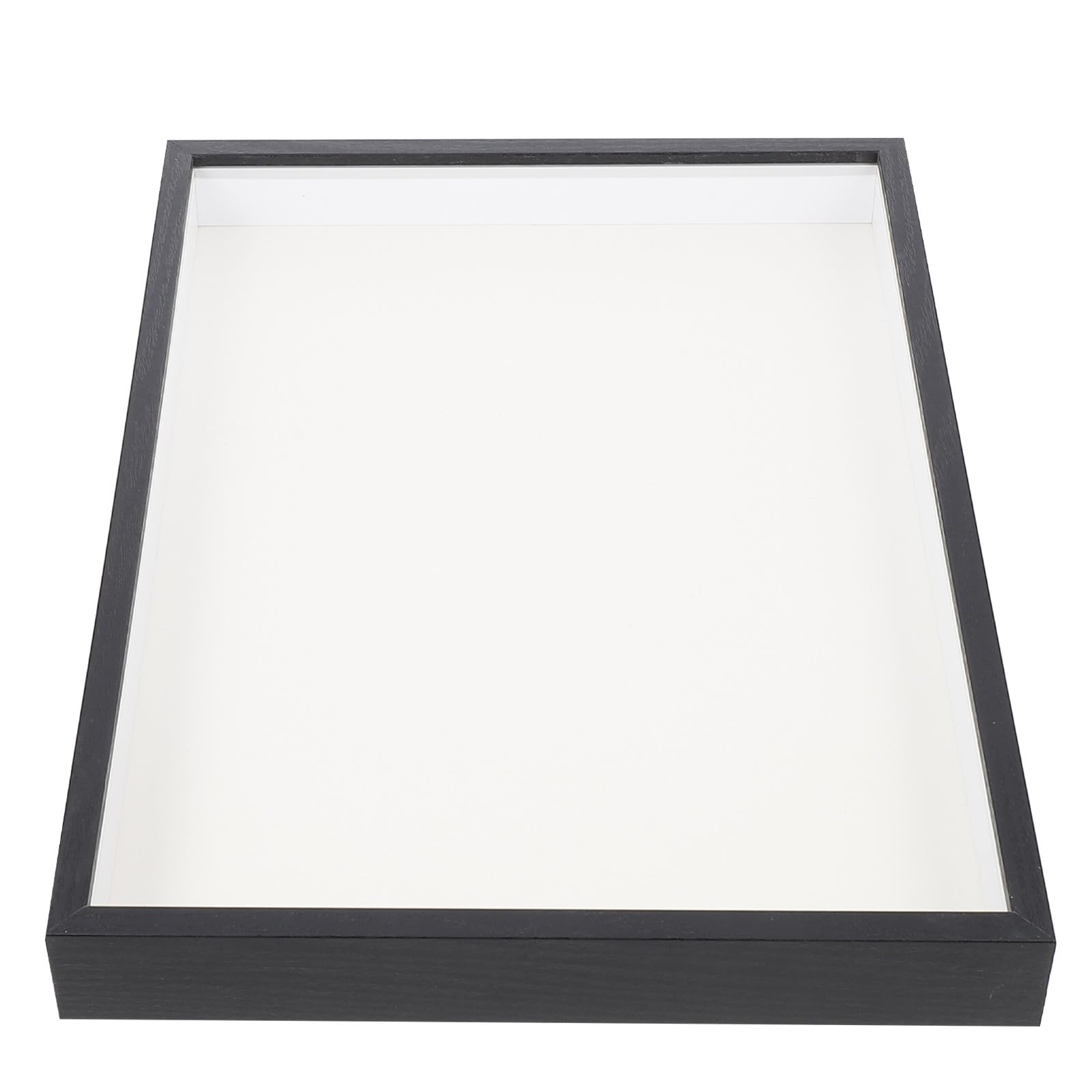 Marco de Madera Foto Simple Soporte de Escritorio y Pared Diseño Plano Estable para Fotos Negro de Profundidad