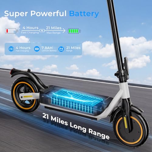 Image of Electric Scooter - Electric Scooter Adults, 500W /1000W /1200W Motor, 18 /21 /25 MPH, 21 /28 Miles Max Range, APP Control, Double Braking Systems, 8.5 inch /10 inch Tire, Foldable E-Scooter