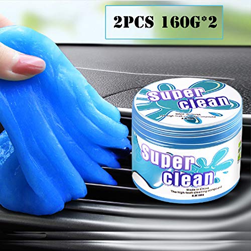 2 Pcs Reusable Cleaning Gel for Car,Vent Interior Detail Removal Putty Cleaning Keyboard