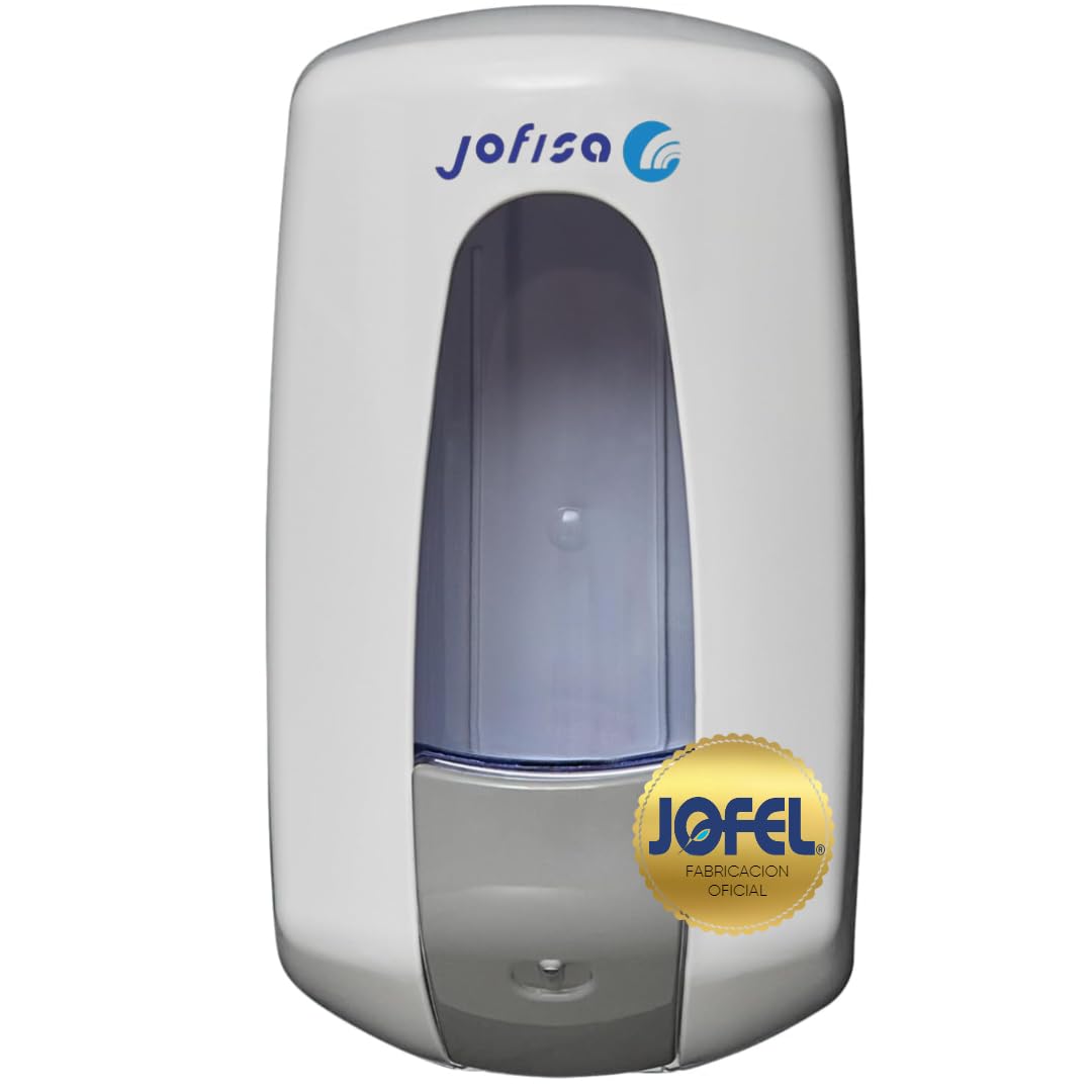 x JOFEL Dispensador Jabon baño Aitana Blanco de Pared – Jabonera baño Antigoteo, Dispensador jabon Cocina Profesional.