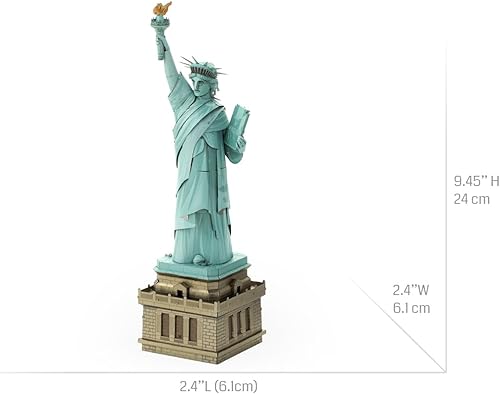 Miniatura 2 de Fascinations Metal Earth Premium Series Estatua de la Libertad 3D Kit de modelo de metal con pinzas