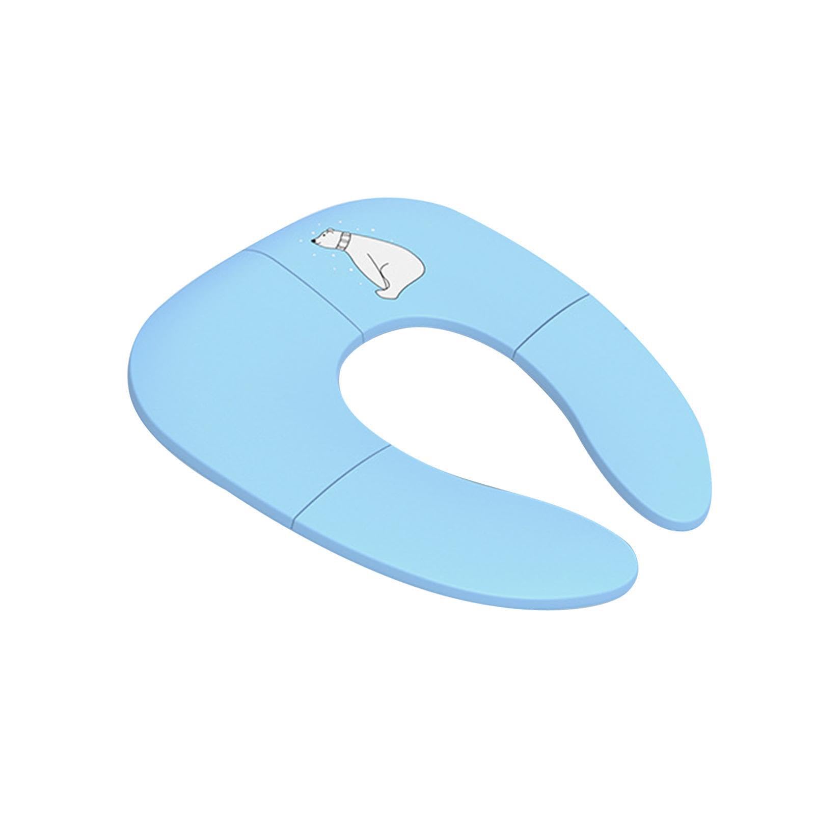 Puxzyax Toddler Toilet Training Seat With Anti Slip Cushioning Portable For Convenient At Home Or During Travel Toilet Ring Foldable Upgraded Potty Ring Home