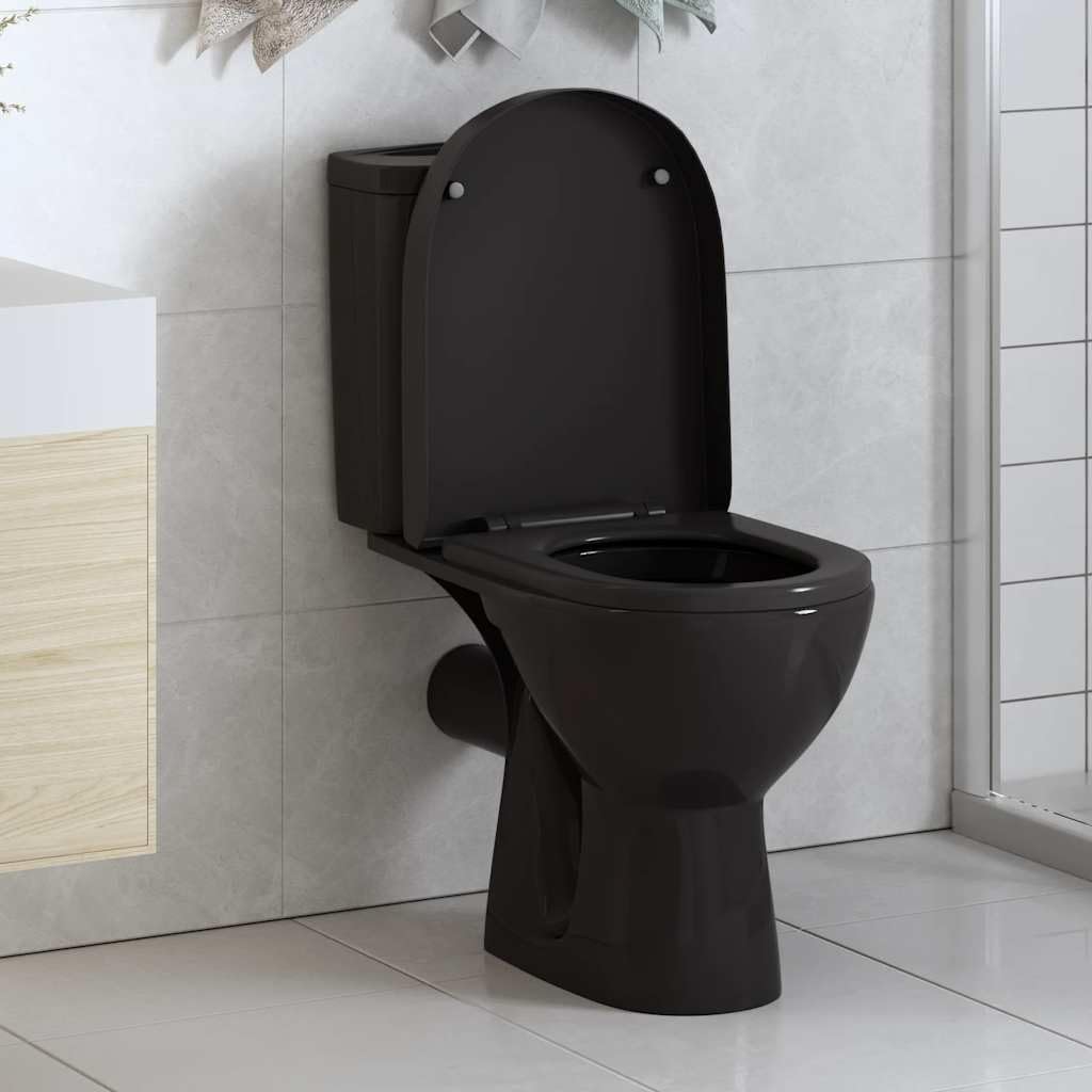 Asiento de inodoro con cierre suave y liberación rápida, de polipropileno duradero, universal, ovalado, con función de cierre suave, para baño, baño de invitados y sanitarios