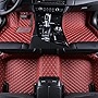 Custom Leather Car Floor Mat Fit for 99% Sedan SUV Sports Car Black Red Pink Blue Men's Women's Car Mats Carpet (Wine red)