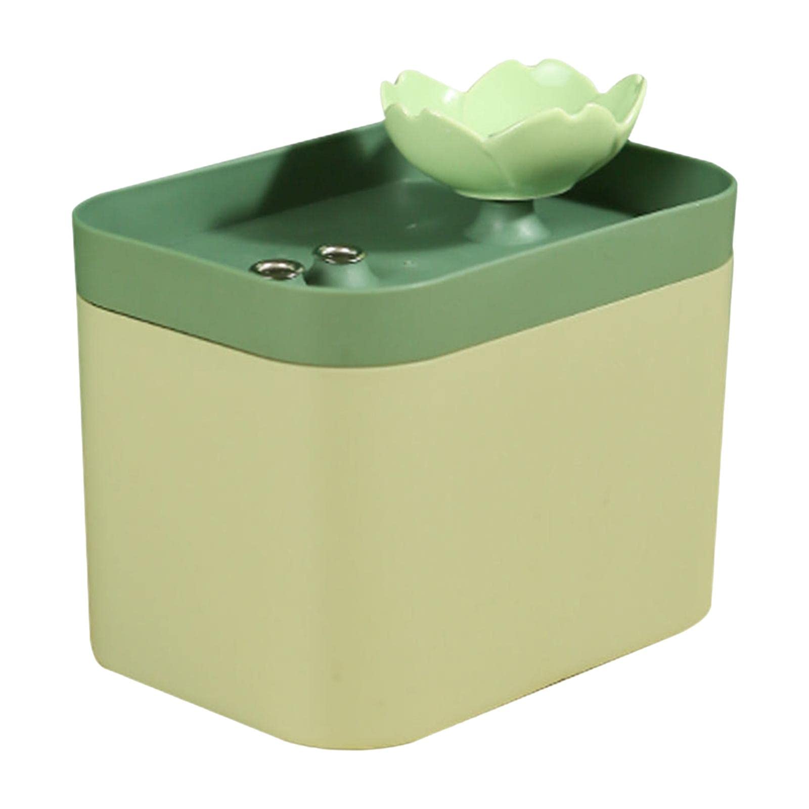 Fuente de Agua para Gatos, Dispensador de Agua para Perros, para Exteriores, Viajes Y Dormitorios, Verde, Individual