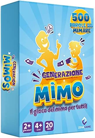 ZENAGAME Generazione Mimo Giochi da Tavolo – Gioco di Mimo – Giochi per Bambini e Adulti – Giochi in Scatola – Carte da Gioco – Giochi di societa – Giochi Bambini dai 4 Anni