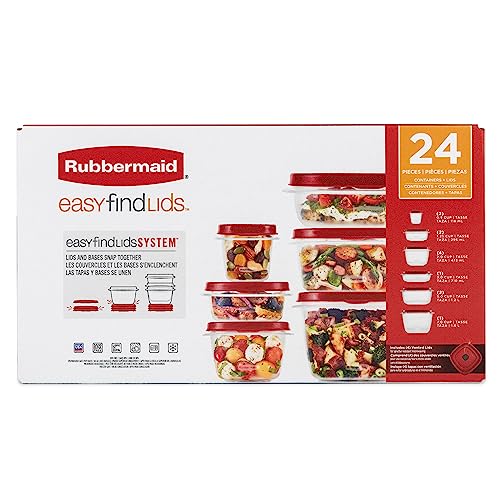 Rubbermaid Assorted Food Storage Container Set - Case of: 1; Each Pack Qty: 24; Total Items Qty: 24 - image 4
