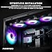 Phanteks Glacier One 360M25 G2 AIO Liquid CPU Cooler, RGB Pump Cap Design, 3x Performance 120mm M25 G2 PWM RGB Fans, for Intel LGA 1700, 1851, 1200, 115x and AMD AM4/AM5 sockets, Black