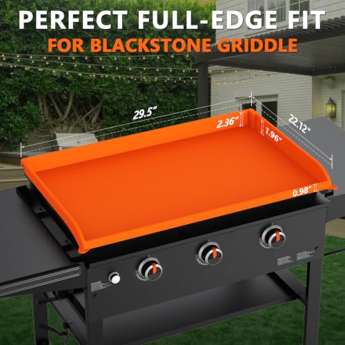 Image of 28 inch XL Silicone Griddle Cover for Blackstone - Full Grill Top Mat | Food-grade, Oil and Waterproof, All Year Round, 450F Heat Resistant, Easy to Clean, Outdoor Griddle Accessories