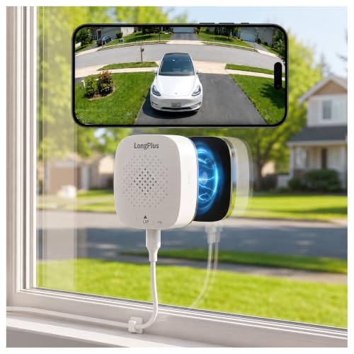LongPlus 5MP 3K Window Camera with Night Vision 2.4/5GHz WiFi Indoor Window Cameras for Home Security Safeview Security Camera with Person/Car Detection 24/7 Recording 2-Way Audio Easy Install