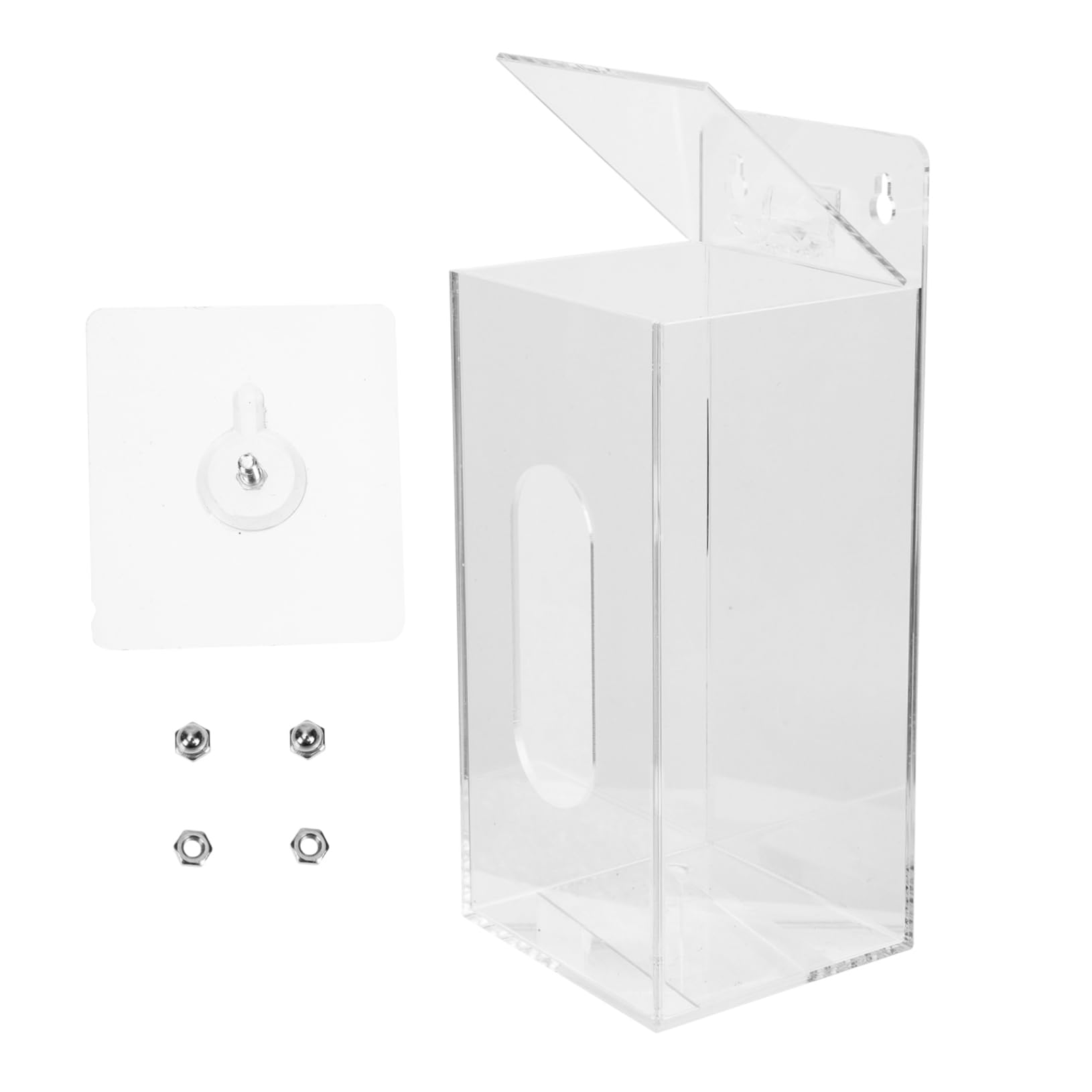 Porta Guanti Da Parete ARNOMED - Dispenser Per Scatole Lattice/Nitrile, Acrilico 24.6x10.6x13.5 Cm - Foto 4