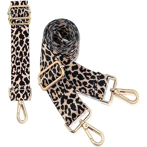 Purse Strap Replacement Crossbody Wide Strap for Women Canvas Bag Handbag Adjustable Shoulder Straps (1.5") Cover