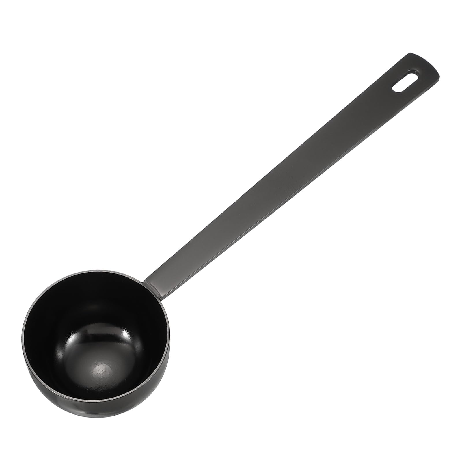 sourcing map Measuring Spoon, 30ml Long Handle Table Scoop Teaspoon Coffee Scoop Spoon for Ground Coffee Tea Sugar Cooking Baking, Black