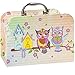 Produktbild alles-meine.de GmbH Kinderkoffer / Koffer - GROß - Eule & Vogelhaus - für Spielzeug und als Geldgeschenk - Mädchen & Jungen - Kinder & Erwachsene - Pappe Karton - Pappkoffer - Pu..