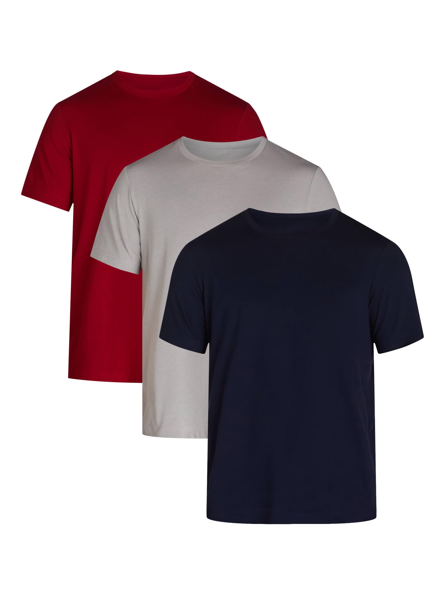 Camisetas de algodón para hombre, paquete múltiple, paquete de 2, 3, 5, 6, 12 unidades, camisetas suaves de cuello redondo, manga corta, transpirables, casuales, varios colores