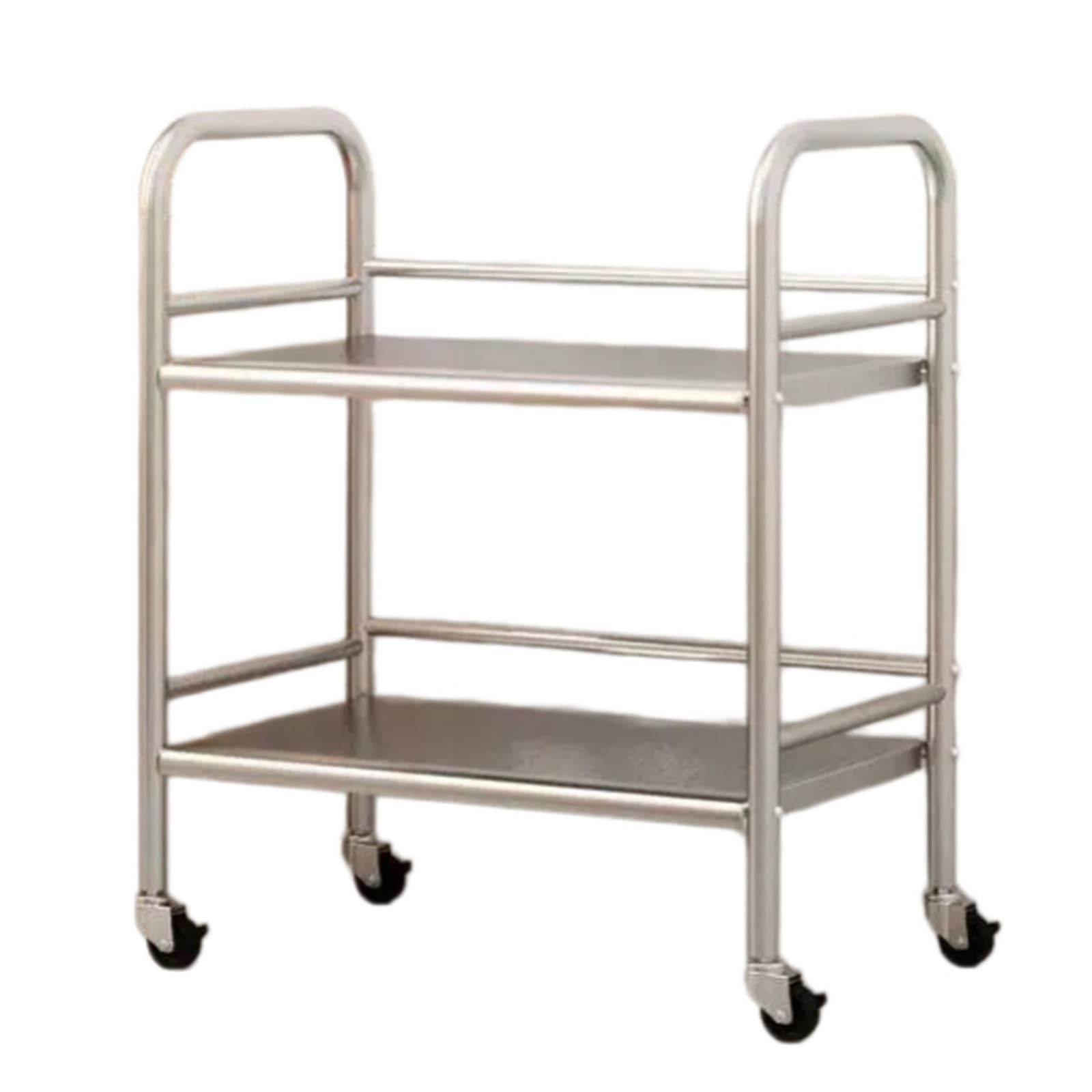 ZYYANSHOP Kitchen Storage Cart Rolling Service Cart Kitchen Utility Trolley for Food and Dish Collection(Small)