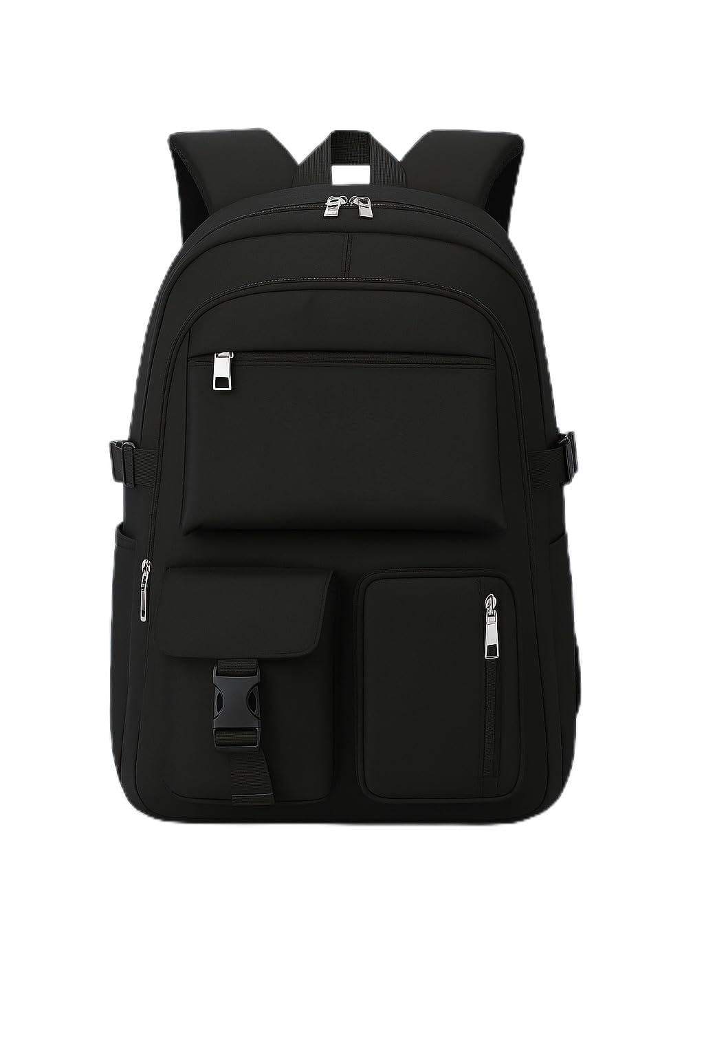 School Backpack for Women Girls Teen Girls School Bag Backpack for 14 Inch Laptop Lightweight Water Resistant, A-black-image-49