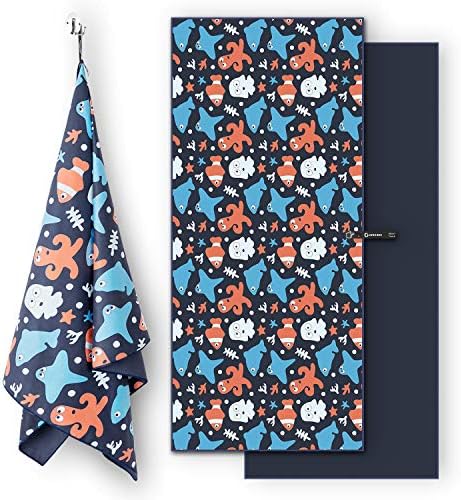 DARCHEN Microfiber Beach Towels Oversize Quick Dry Towel [1 or 4 Pack] - Travel Beach Towel for Swimming Pool, Sand Free…