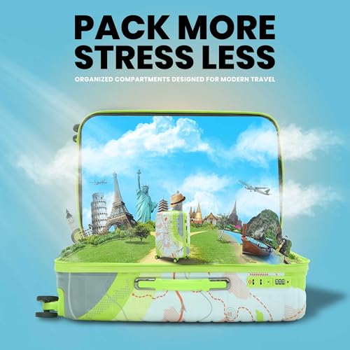 Image of AMERICAN TRAVELLER THE Upland Trolley Bag | Anti-Theft Zippers | Light Weight, Expandable Travel Suitcase, Durable Hard Shell, TSA-Type Lock, Spinner, Anti-Theft Zippers