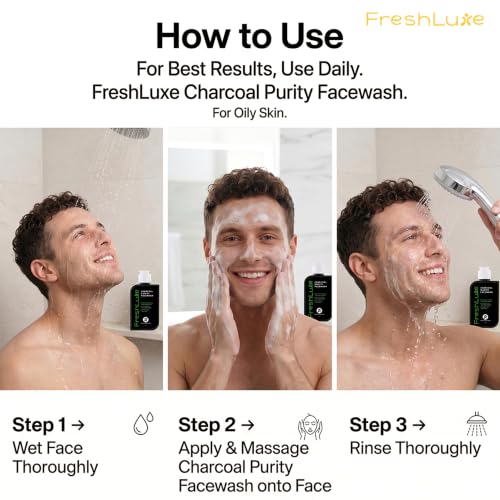 Image of Charcoal Purity Face Wash for Men & Women - 100ml | With Witch Hazel, Charcoal & Bamboo | Facewash For Oily Skin | Removes Oil & Impurities, Refines Pores | SLS, Paraben Free, AYUSH Approved