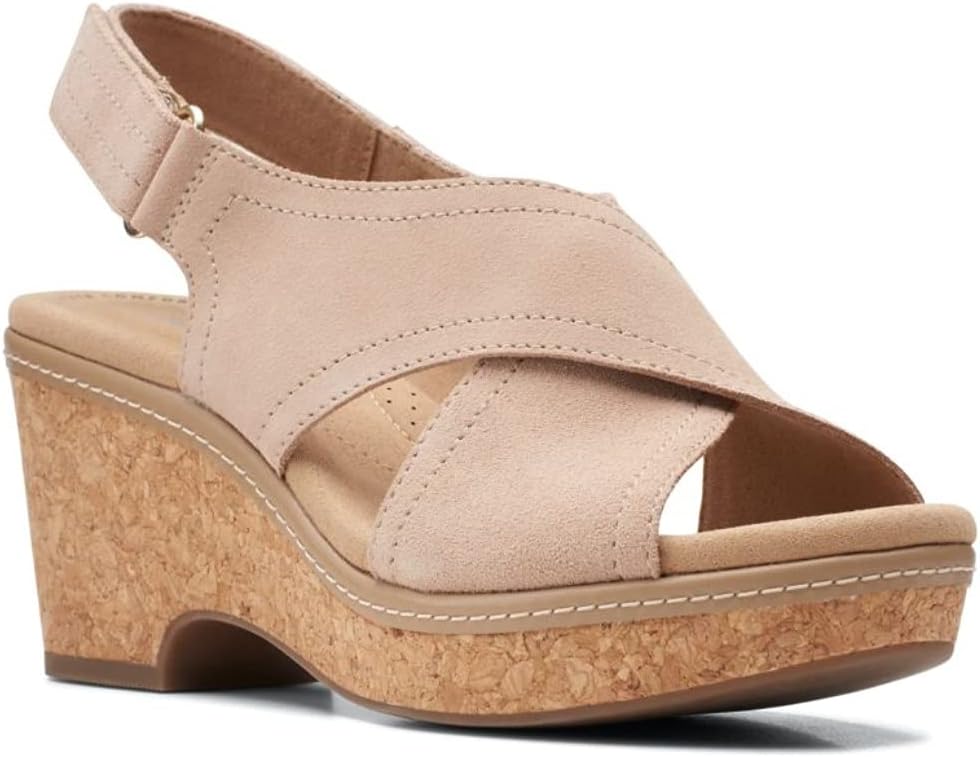 Clarks womens WedgeWedge Sandal