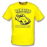 Destaqúese el diseño La camiseta de la escuela de la conducción de Herbie pequeña, colorea amarillo limón