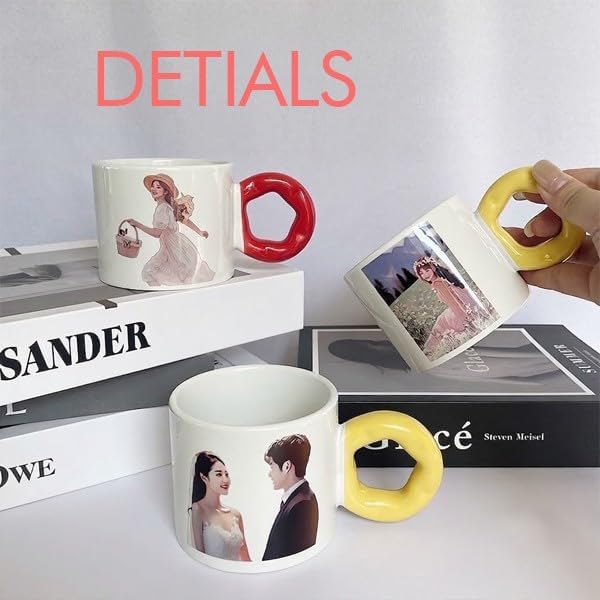 Popular landmarks in South Korea Artisan Creative Ceramic Mug Coffee Cup image 5