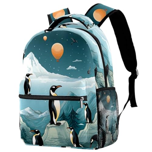 Sac à dos pour enfants à motif pingouins pour la maternelle et les sorties