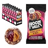 Frooze Balls Peanut Butter and Jelly. Plant-Powered, Double-Filled Energy Balls. Healthy Vegan Snacks, Gluten-Free, (8 count, each with 5 balls)