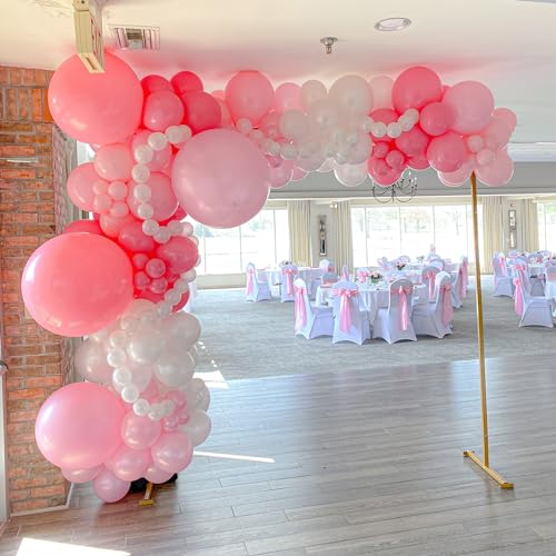 Image of Voircoloria 90pack Light Pink Balloons Different Size 18 /12 /10 /5 Inch Pastel Pink Balloon Garland Arch Kit for Boys Girls Birthday Party, Baby Shower, Wedding, Gender Reveal, Baby Shower Decorations