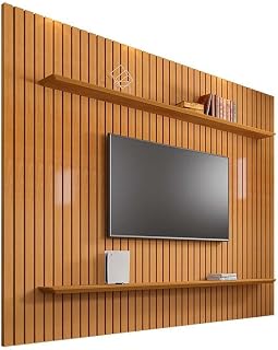 Painel Ripado 218x220 Para Tv 75 Polegadas Sala Roma Rv Móveis Cinamomo