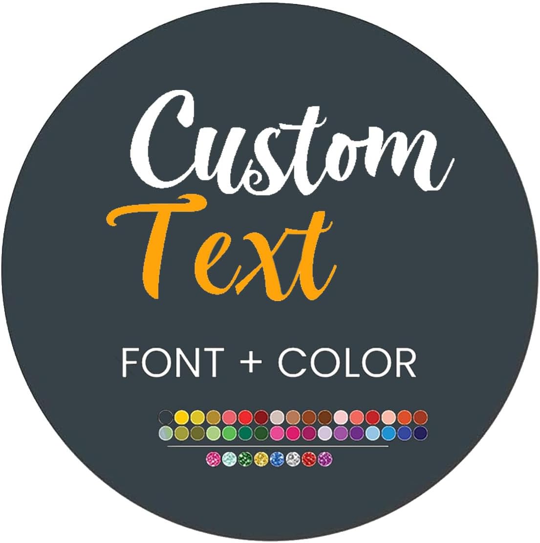Custom Stickers for Weddings, Birthdays & Businesses - Personalized Labels with Your Logo - Waterproof, Fade and Heat Resistant - Pack of 100-1000 (Custom Text, 5 Inch)