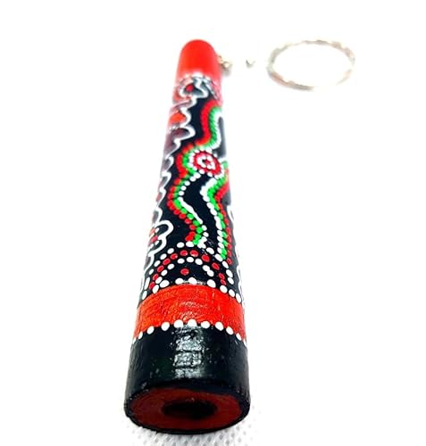 Schlüsselanhänger Didgeridoo | 10 x 2cm | Teakholz | Australien-Souvenir
