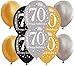 Produktbild Libetui 10 Starke Elegante Luftballons 70 Deko zum 70. Geburtstag Party Dekoration Geburtstag 70 Jahre Gold Silber Metallic 70. Geburtstag