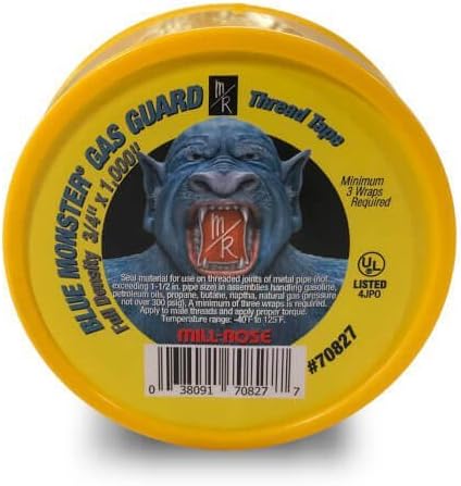 3/4" x 1000" Gas Guard PTFE Thread Sealing Tape-L8