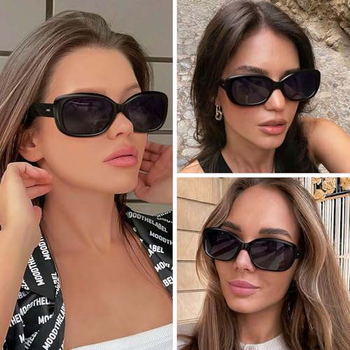 Dollger Polarized sunglasses for women men dark Trendy Square big sun glasses UV Protection For Driving rectangle Frame3