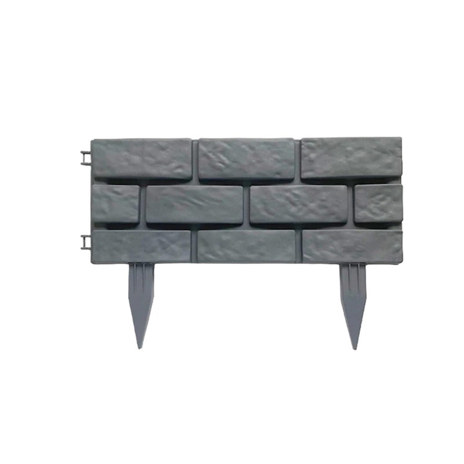 Bordura de Jardín de Plástico 4pcs Garden Fence Edging Panels Flower Border Lawn Yard Barrier Decoration