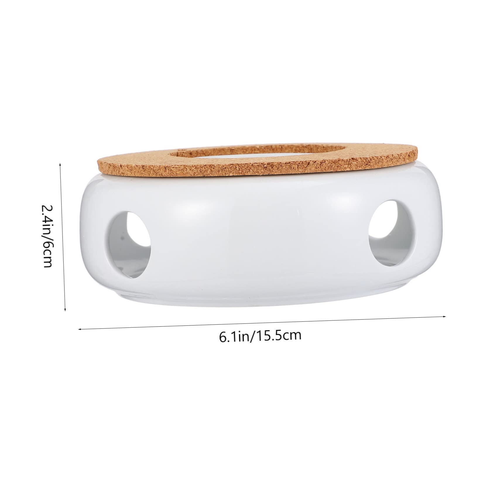 Zerodeko Ceramic Teapot Warmer Tea Stove Holder Multi-use Warmer for Coffee Tea