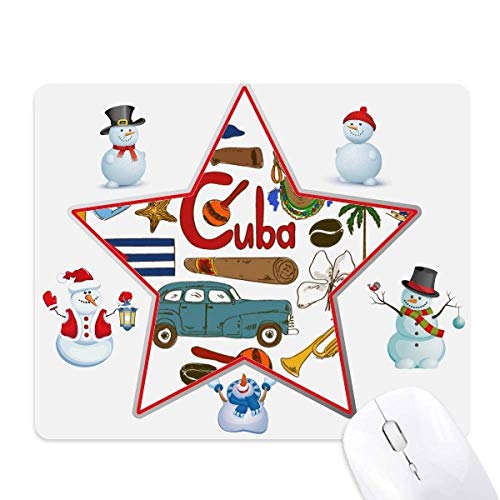 Tapis de souris Cuba cadeau original amour et paysage hivernal