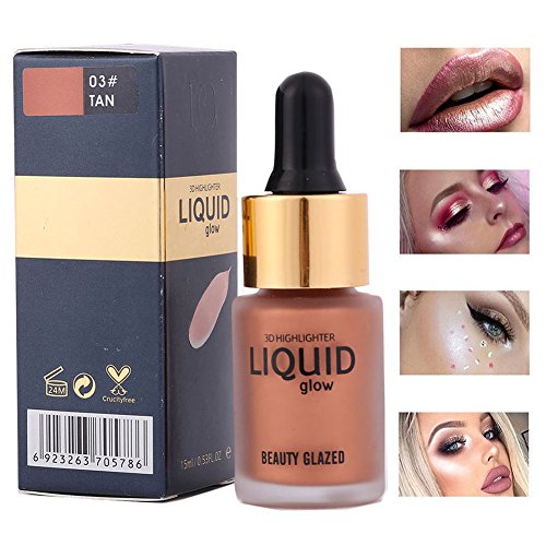 SUNTRIC Liquid Highlighter Face Contour Glow Ultra-concentrated illuminating Bronzing Drops
