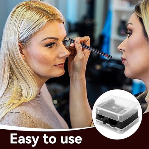 2-Stück Spitzer, Makeup Sharpener Anspitzer, Anspitzer Kajalstift, Universal Anspitzers für Augenbrauenstift, Lippenkonturenstift Kosmetikspitzer, Eyeliners, Präzisionsklingen, Handlich für Unterwegs